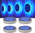 YiLaie Blue Solar Dock Lights Outdoor Waterproof for Driveway