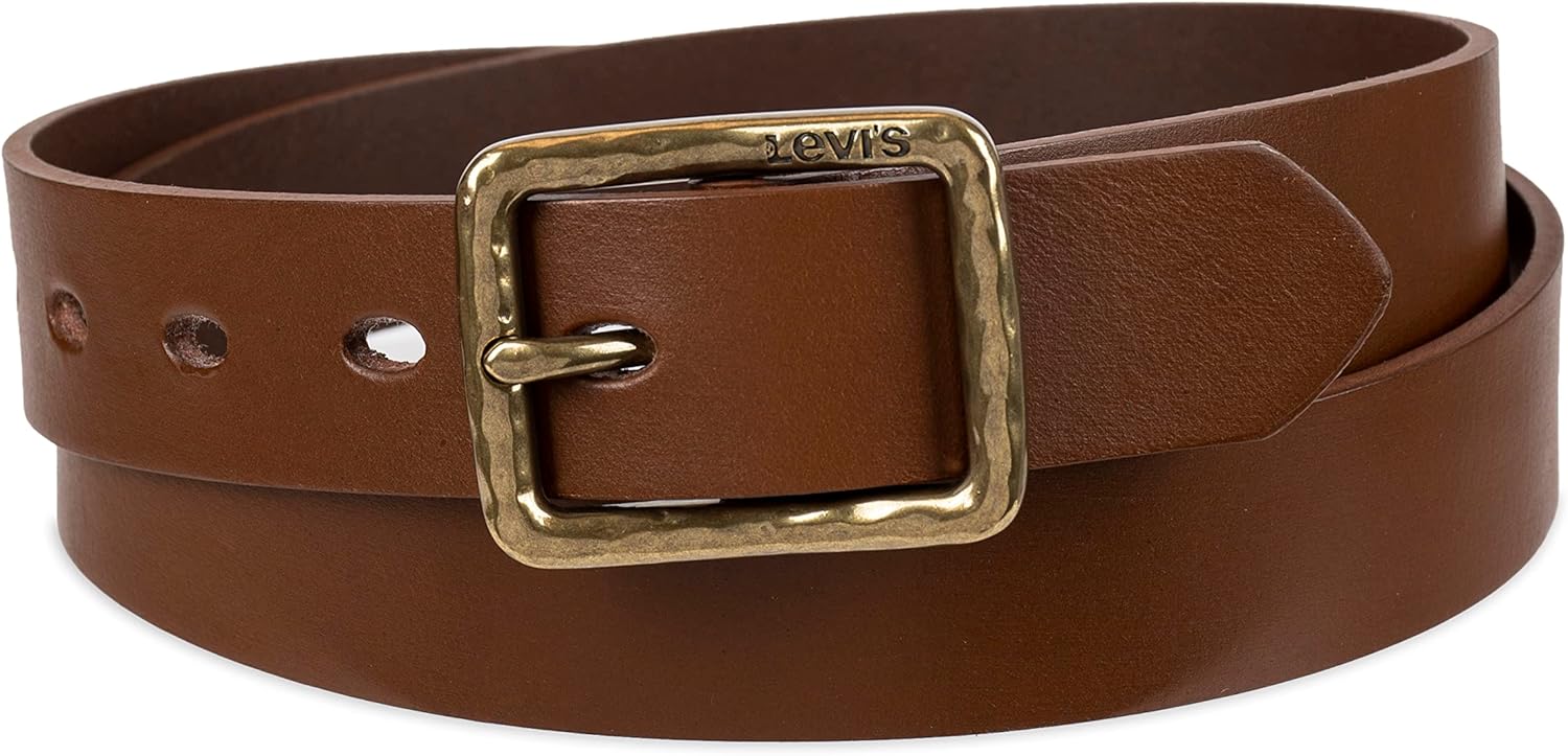 Levi's Womens Casual Leather Belt With Square Buckle for Style