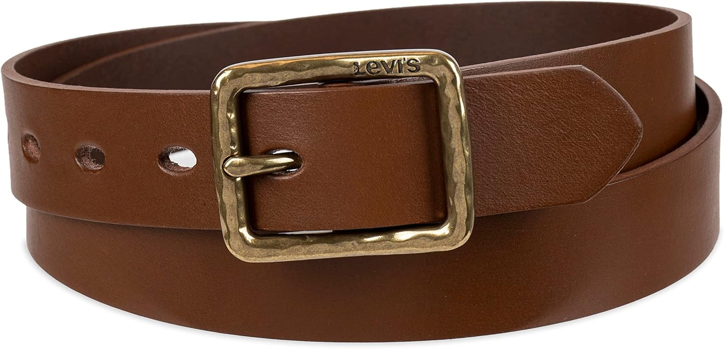 Levi's Women's Casual Leather Square Buckle Stylish Belt