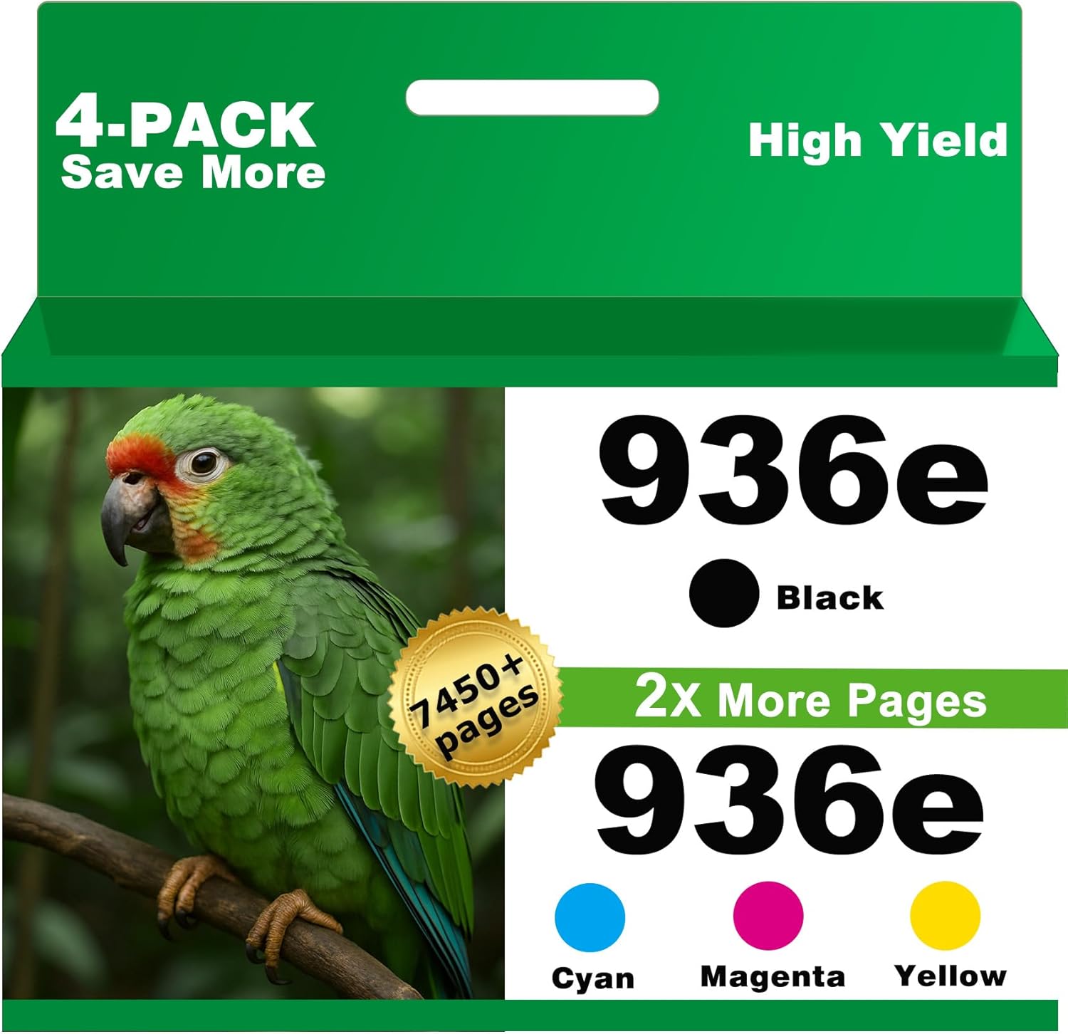 936e Ink Cartridges Combo Pack for HP OfficeJet Printers