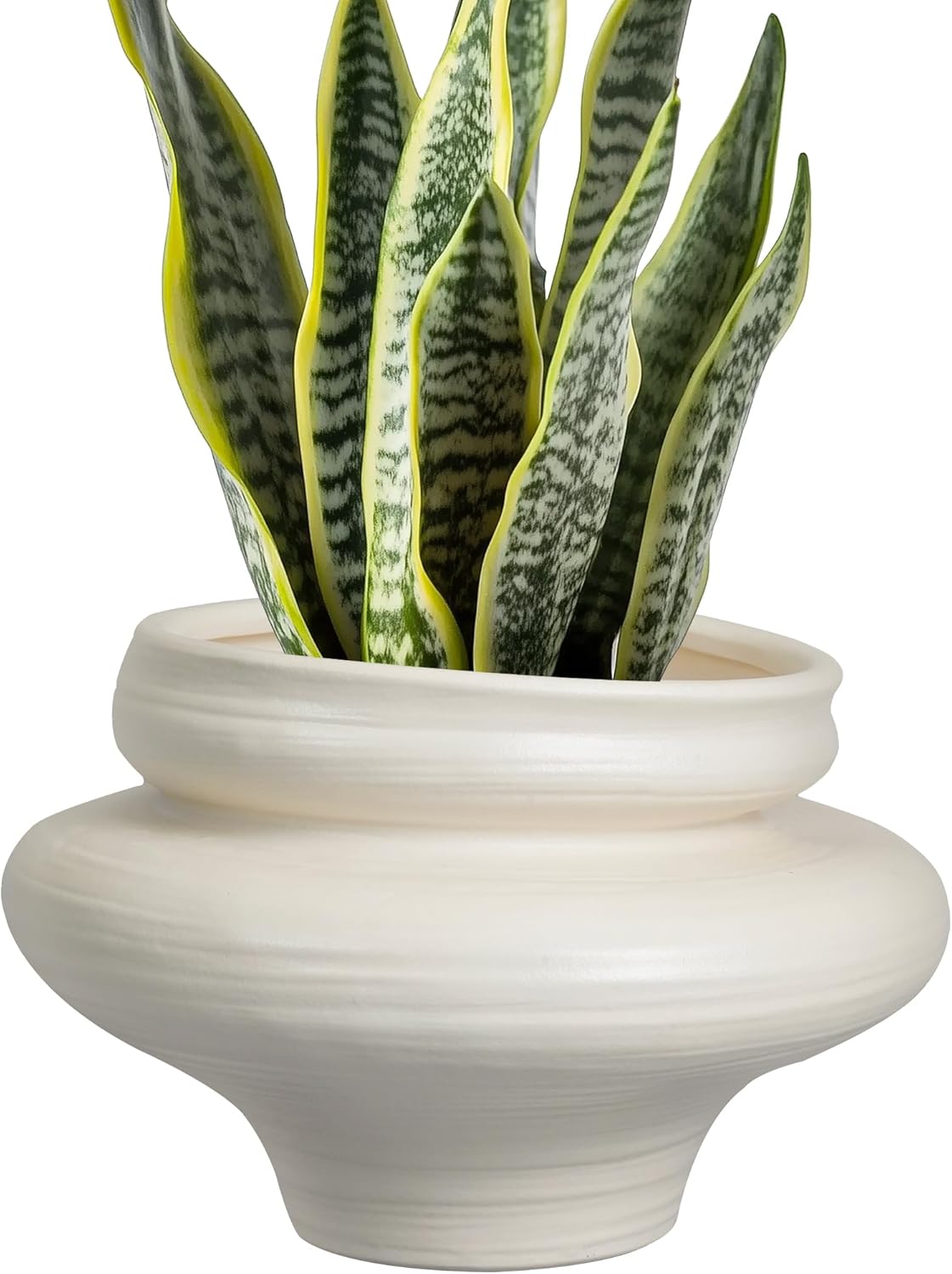 Ceramic Plant Pots 11 Inch for Indoor Plants with Drainage Hole