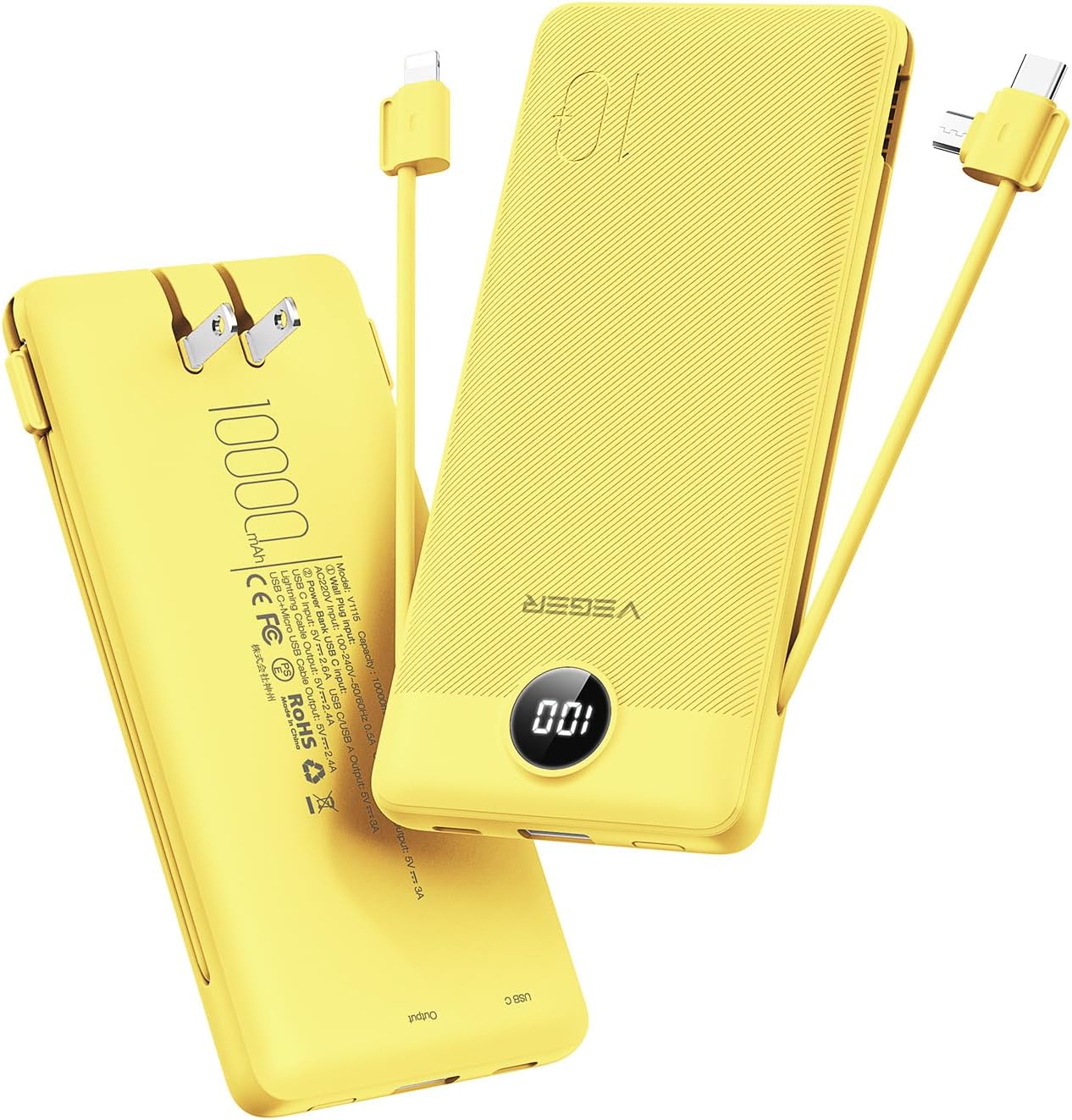 VEGER 10000mAh Fast Charge Power Bank