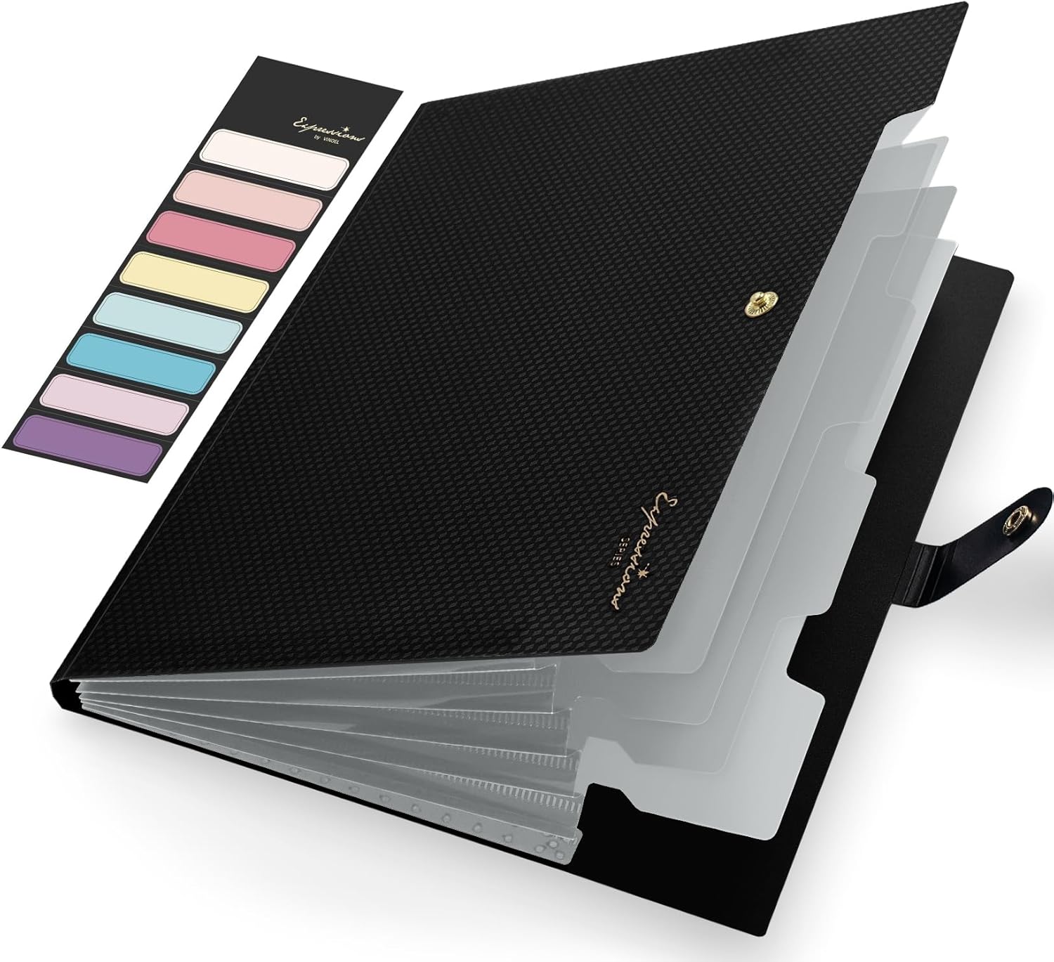 Sooez 5-Pocket Expanding File: Portable Organization