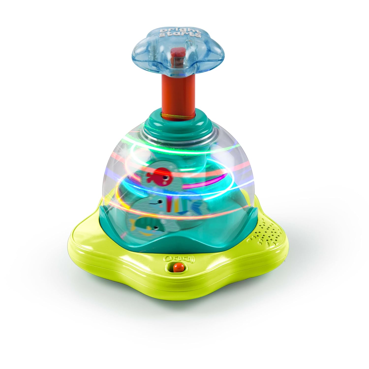 Press & Glow Spinner: Interactive Musical Toy