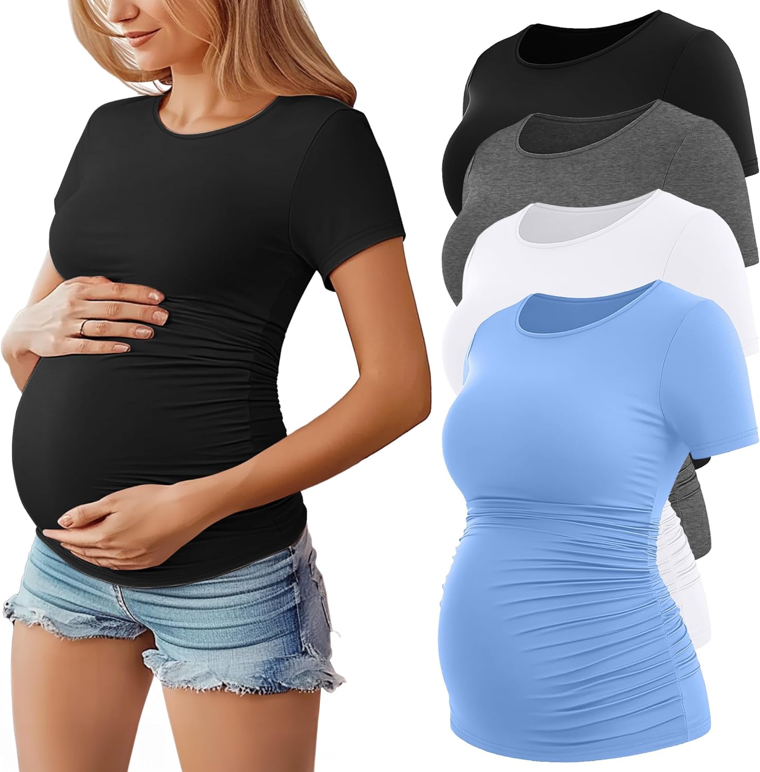 Comfortable and Stylish Women's Maternity Shirts for Every Occasion