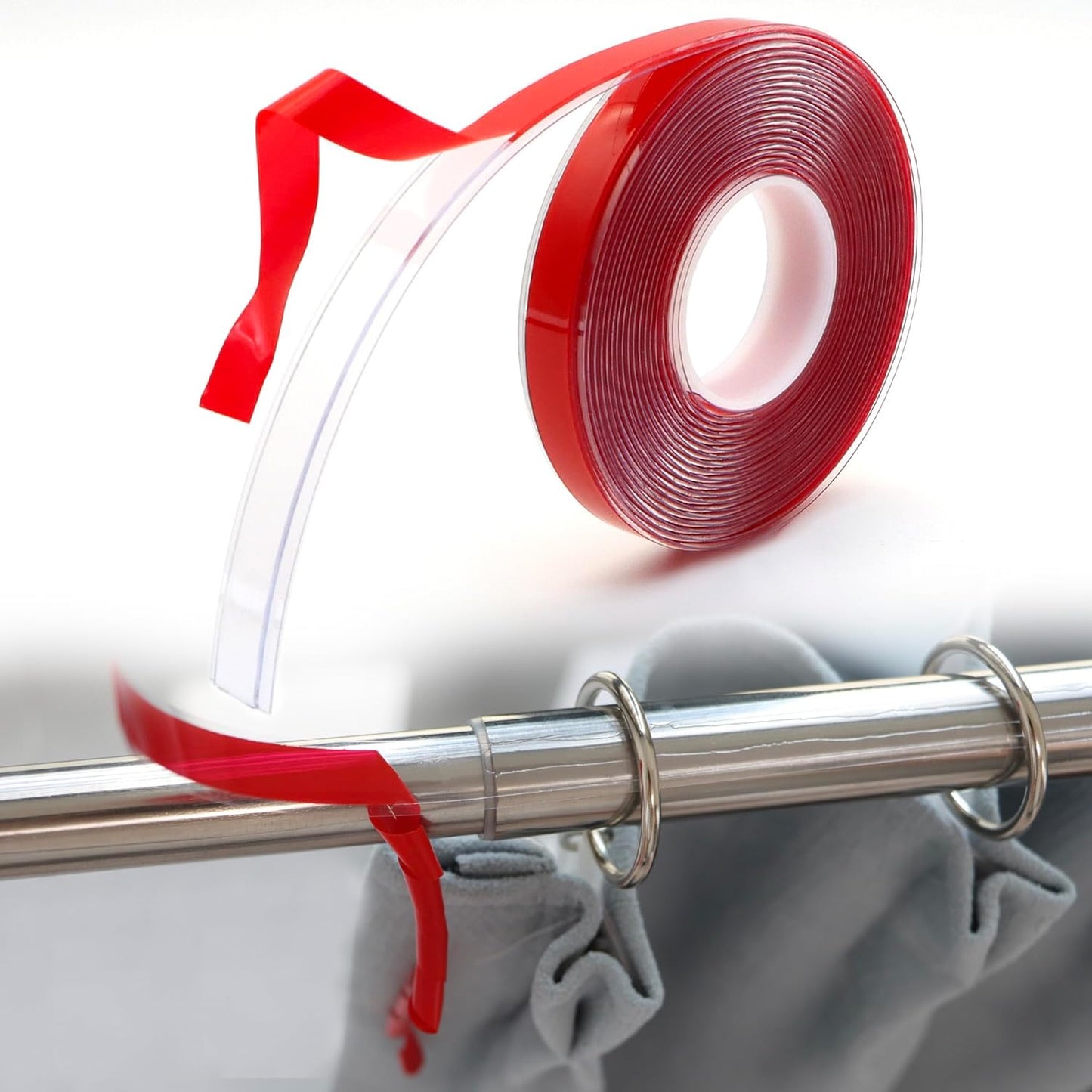 Silent Curtain Rod Tape - Effortless Sliding - LUTQ
