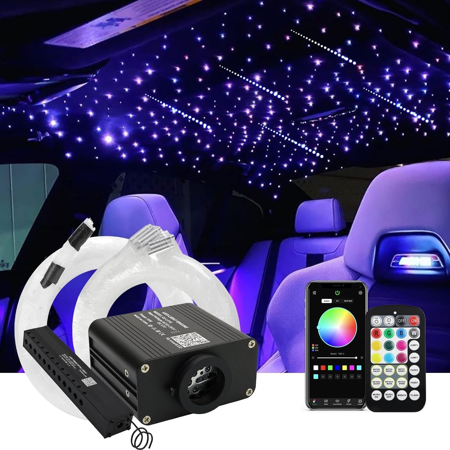 Twinkle Starlight Headliner Kit for Car and Home Decor