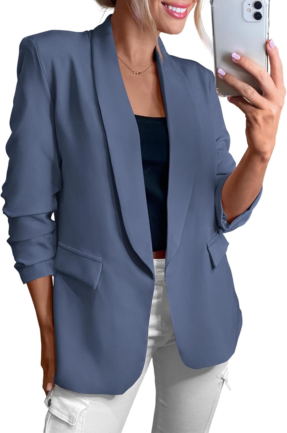 KIRUNDO Womens Blazer for Business Casual Work Office Style