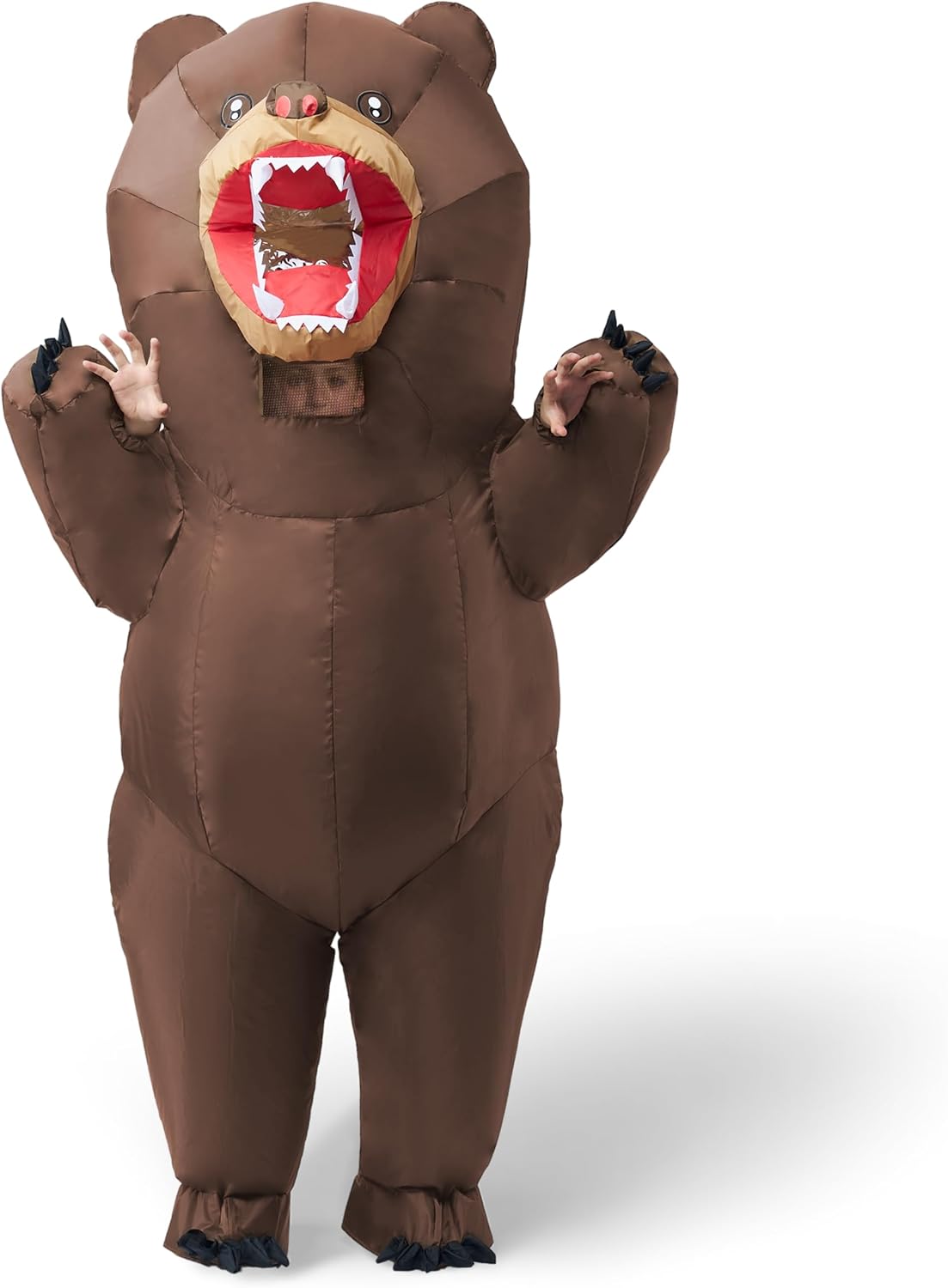 Brown Full Body Bear Inflatable Costume for Kids Fun Parties