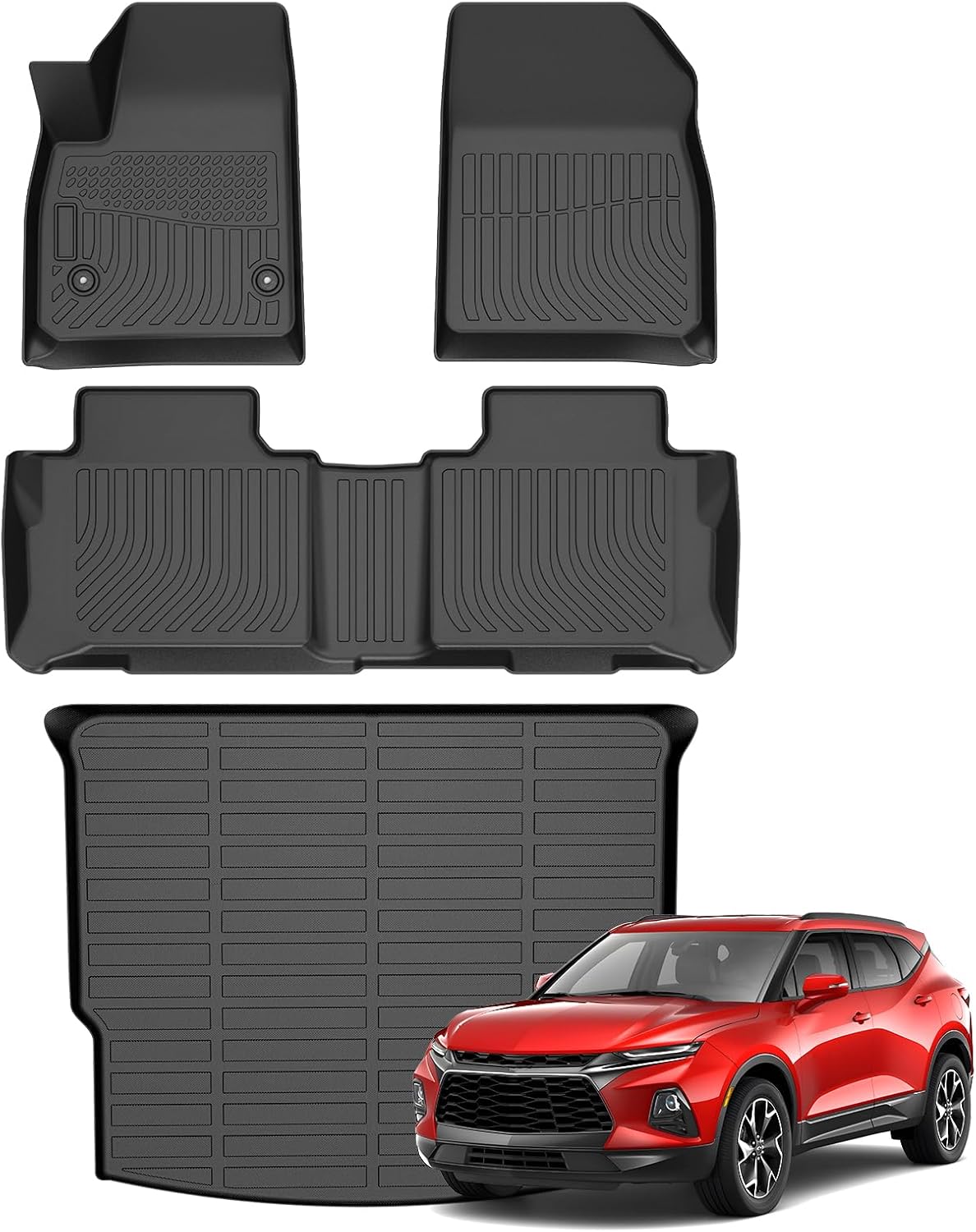 Custom Blazer Floor Mats for 2019-2026 Chevy Blazer Gas Only