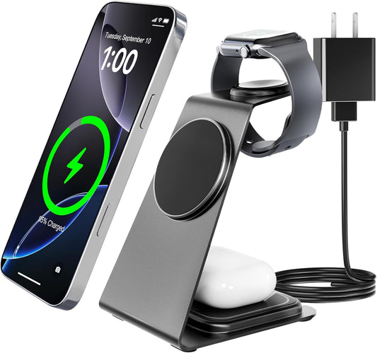 3-in-1 Magnetic Wireless Charging Station for Apple Devices