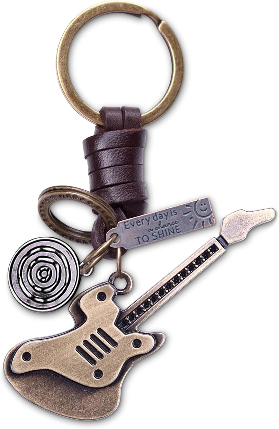 Music-Inspired Leather Keychain by AuPra