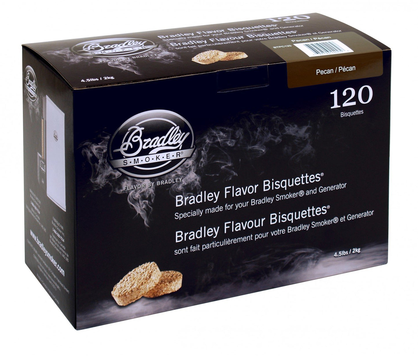 Bradley Smoker Bisquettes for Grilling and BBQ, Pecan Blend