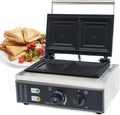 1500W 2-In-1 Sandwich Maker | Nonstick Plates | Adjustable Temp