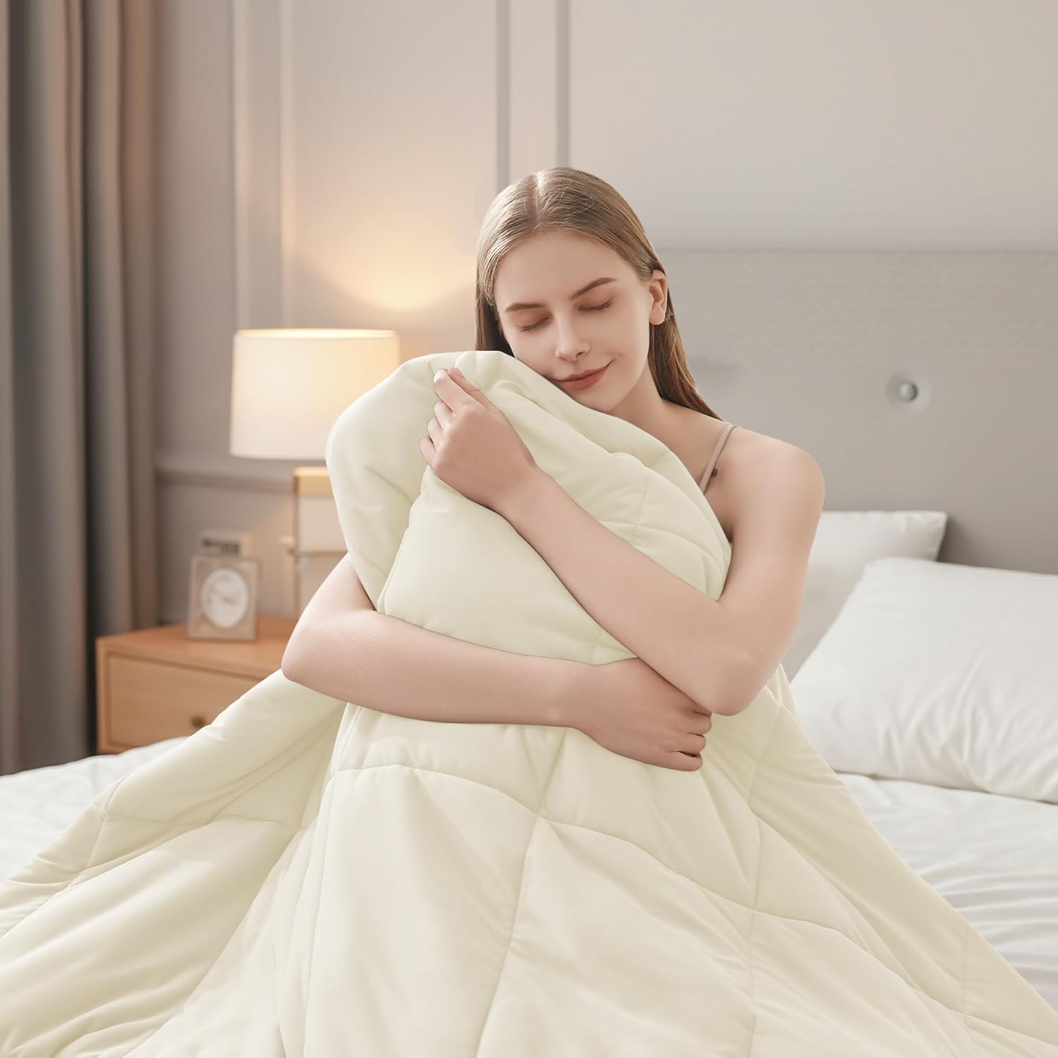 HYLEORY Cooling Comforter Queen Size for Hot Sleepers Relief
