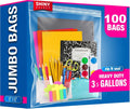 Mega Pack XLarge 3.5 Gallon Clear Storage Bags - 100 Count