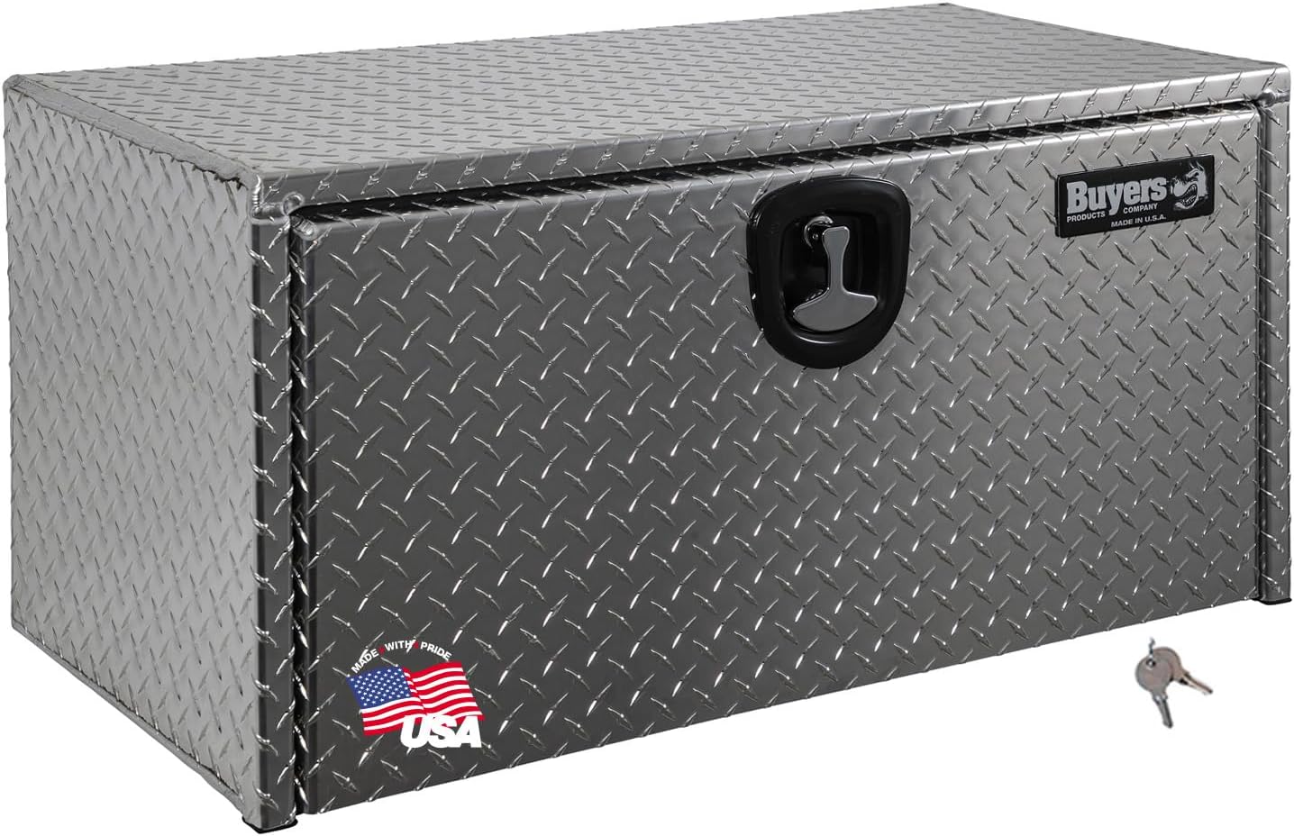 Diamond Tread Aluminum Underbody Truck Tool Box for Secure Storage