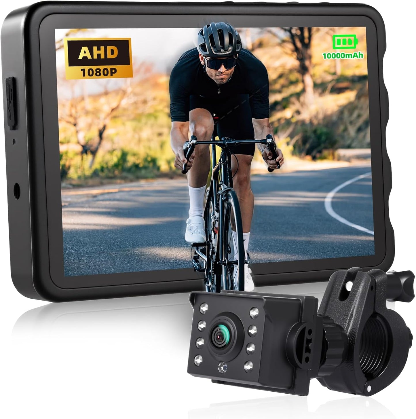 Fitense Bike Camera with 10000mAh Battery and 360 Rotation