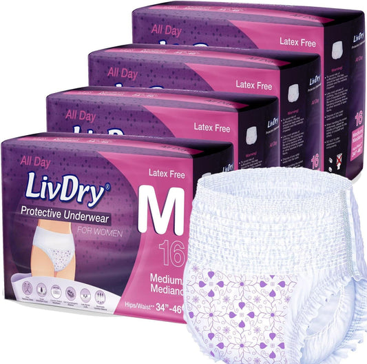 Livdry M Adult Diapers for Women Overnight - Ultimate Protection
