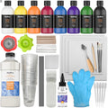 Acrylic Pouring Paint Starter Kit - Large Bulk Set with Tools