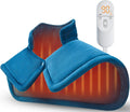 Relieve Neck & Shoulder Pain with Weighted Heat Pad - Blue
