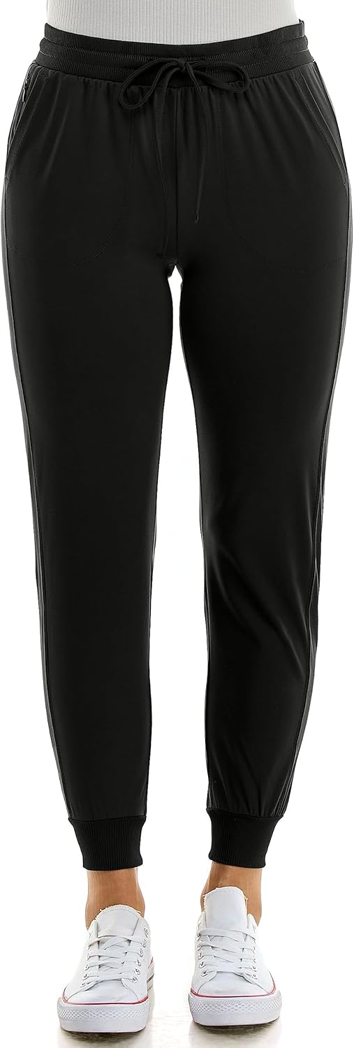 Zac & Rachel Women's Pull on Jogger Pant with Tie Front Design