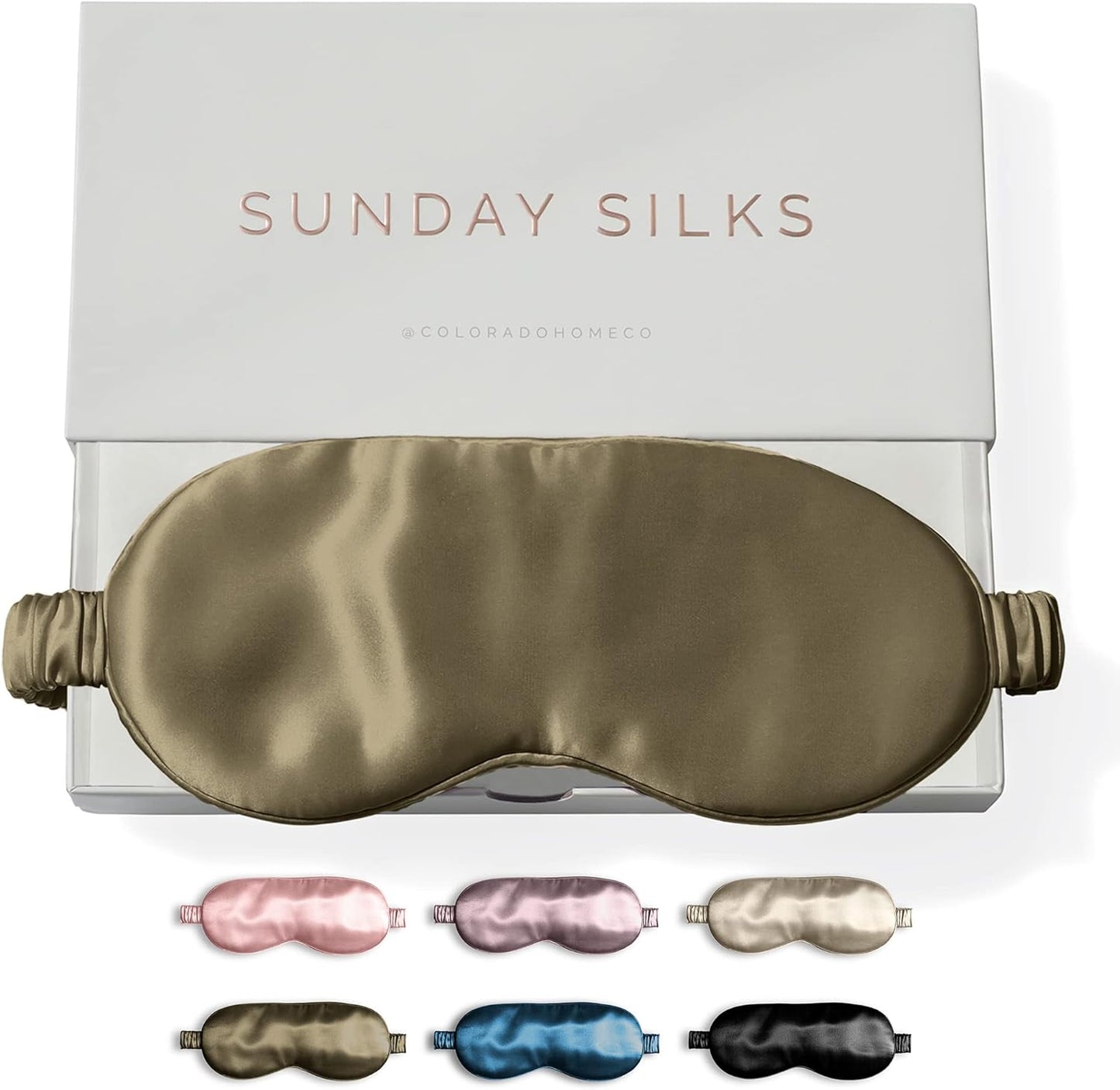 SUNDAYSILKSTM Exclusive Mulberry Silk Sleep Mask for Restful Nights