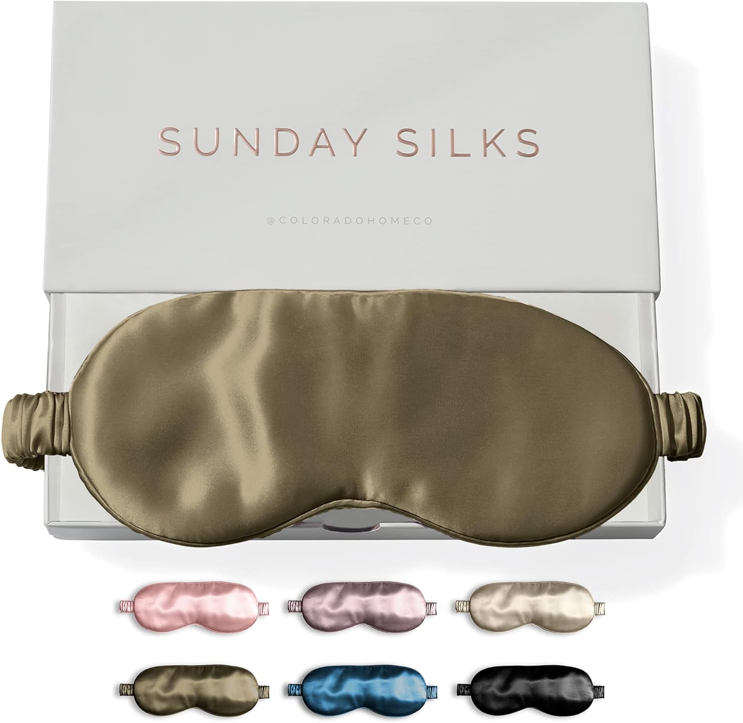 SUNDAYSILKSTM Exclusive Mulberry Silk Sleep Mask for Restful Nights