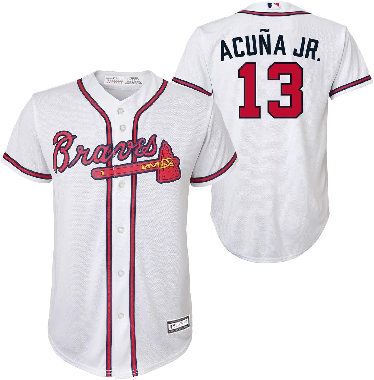 Ronald Acuna Jr. Atlanta Braves Kids Home Player Jersey Review