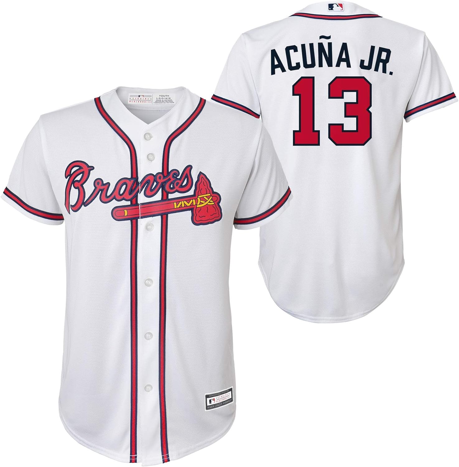 Ronald Acuna Jr. Atlanta Braves Kids Home Player Jersey Review