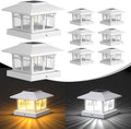 4x4 Solar Post Cap Lights 8 Pack - Dual Warm & Cool Lighting