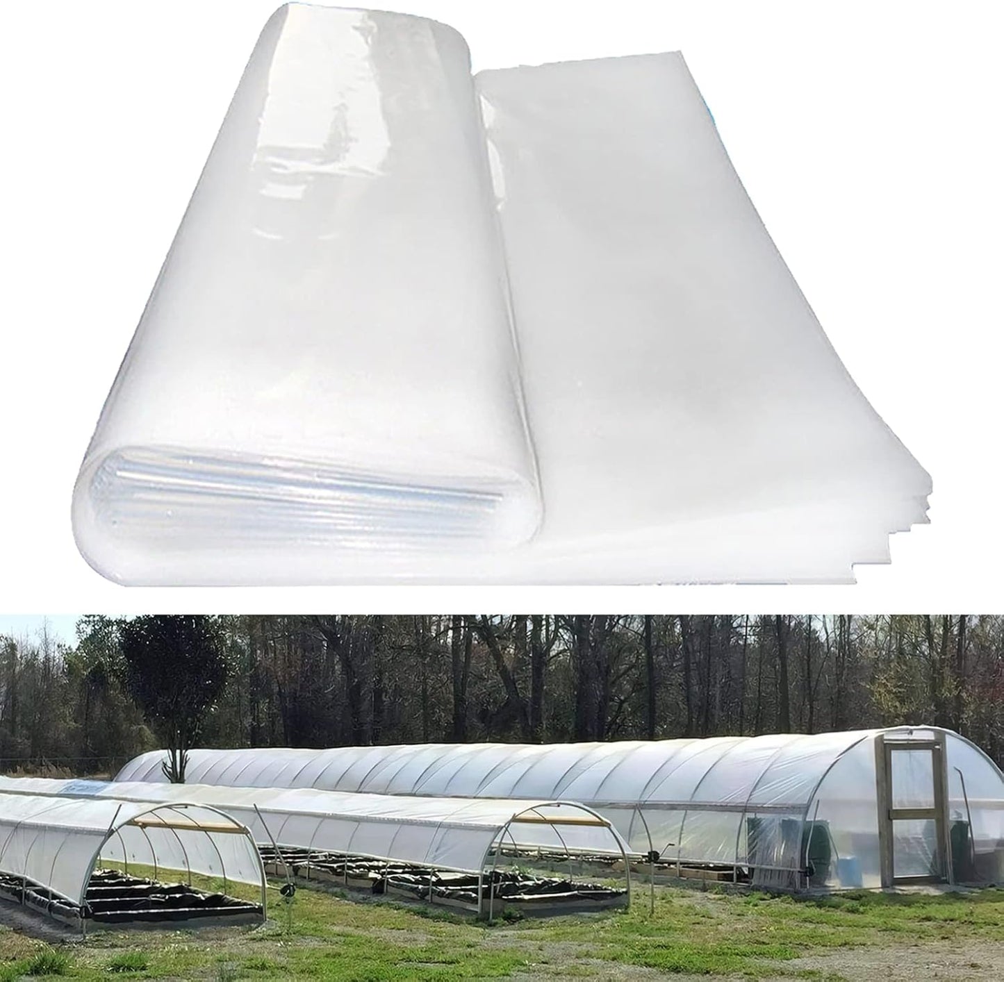 Greenhouse Plastic Sheeting 12x25 ft for Optimal Plant Growth