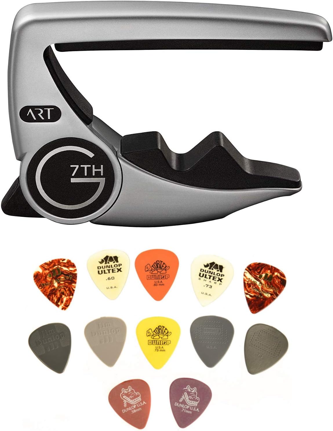 G7th Performance 3 ART Capo for 6 String Guitars - Silver