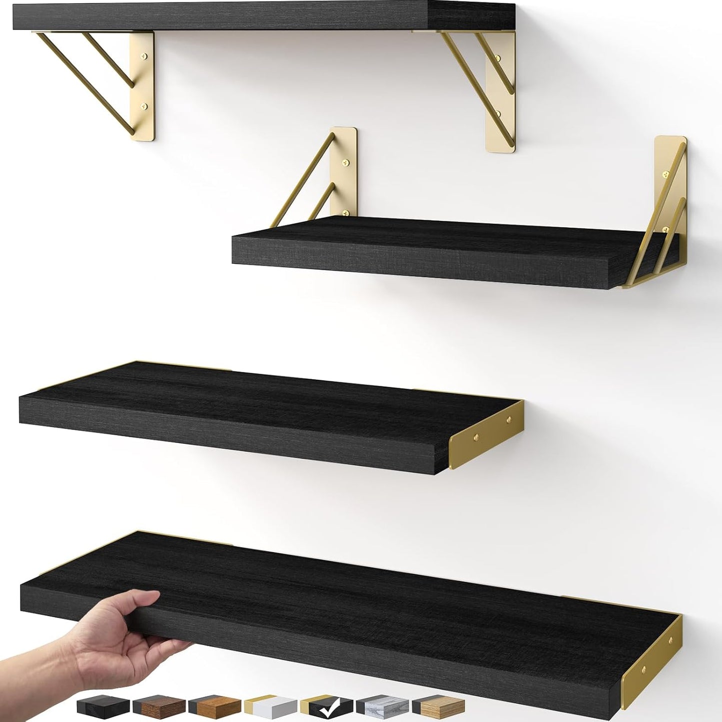 BAYKA Floating Shelves for Bedroom Decor and Storage Solutions