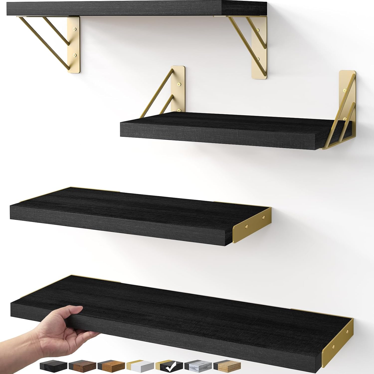 BAYKA Floating Shelves for Bedroom Decor and Storage Solutions