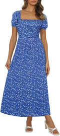 ZESICA Women's Floral Bohemian Maxi Dress for Summer Style