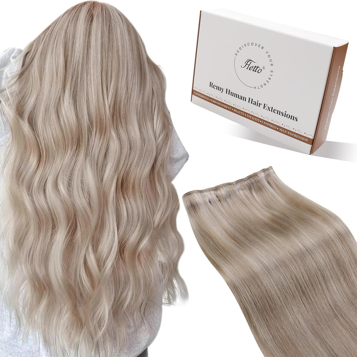 Hetto Sew in Hair Extensions Real Human Hair for Stunning Styles
