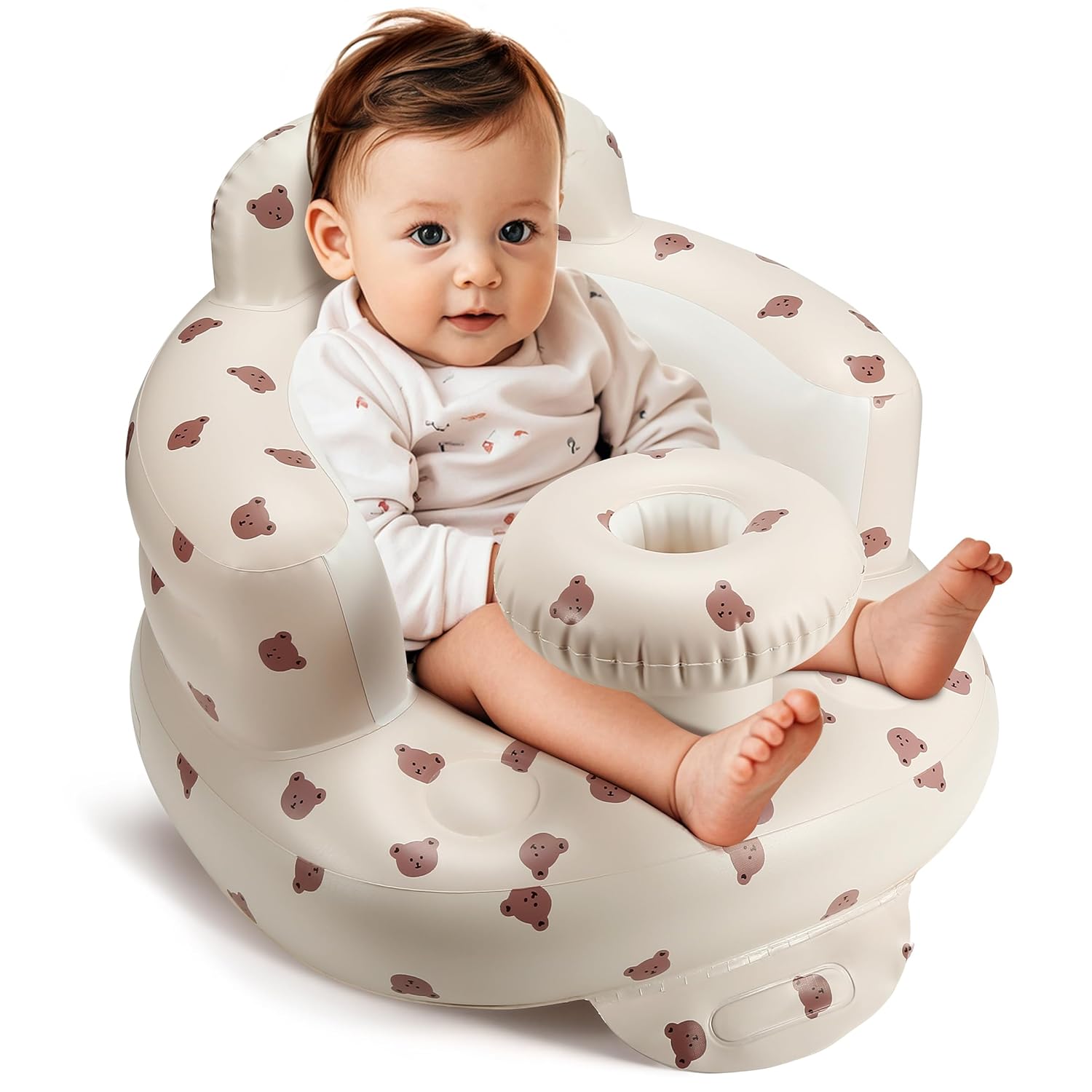 Jikasho Inflatable Baby Seat: Back Support & Built-In Pump