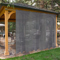 SpaceDresser Waterproof Outdoor Sheer Curtains 100W x 84L Grey - Patio