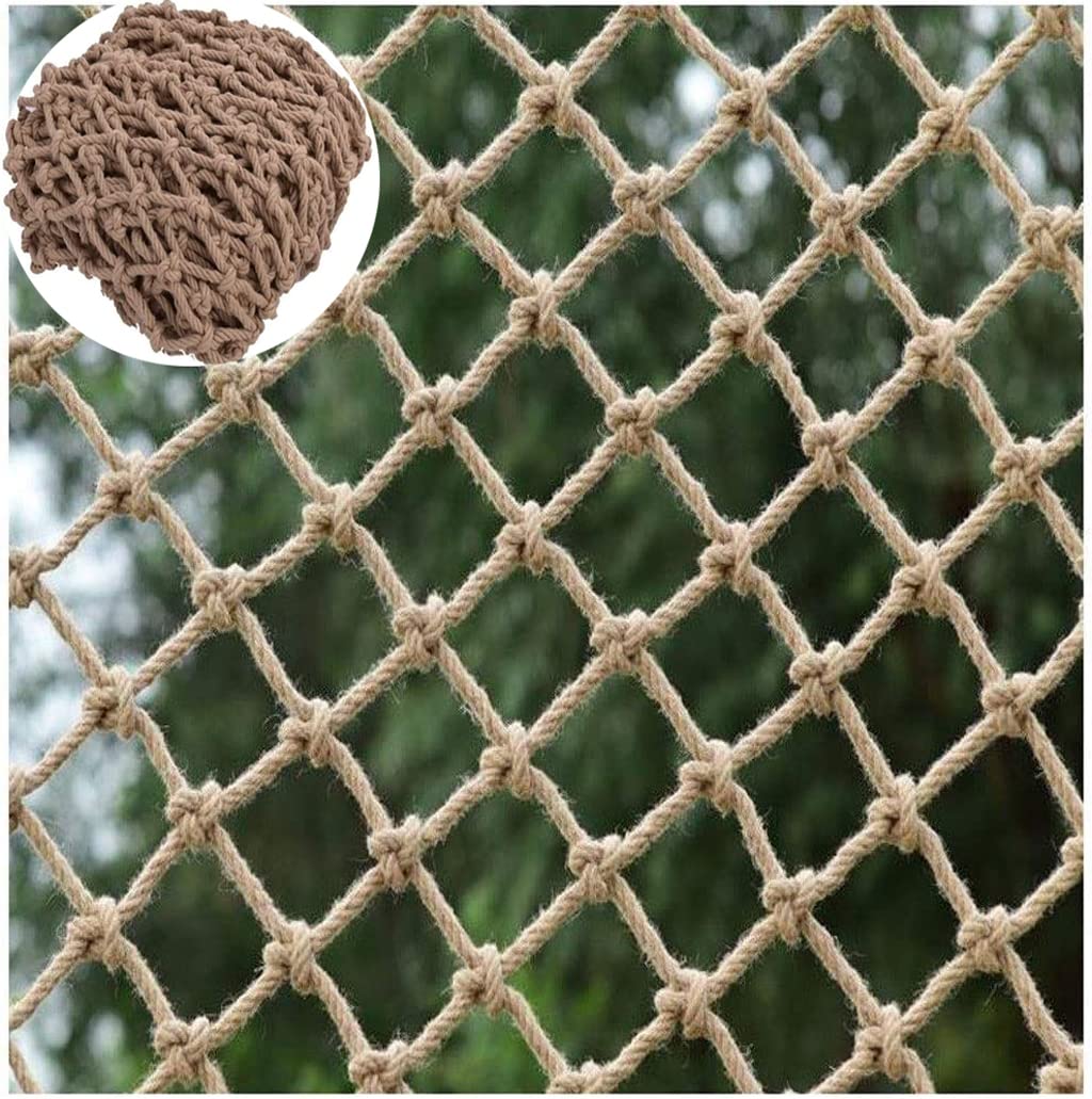 KACQIHTU Hemp Rope Net for Kids Climbing Safety and Decor