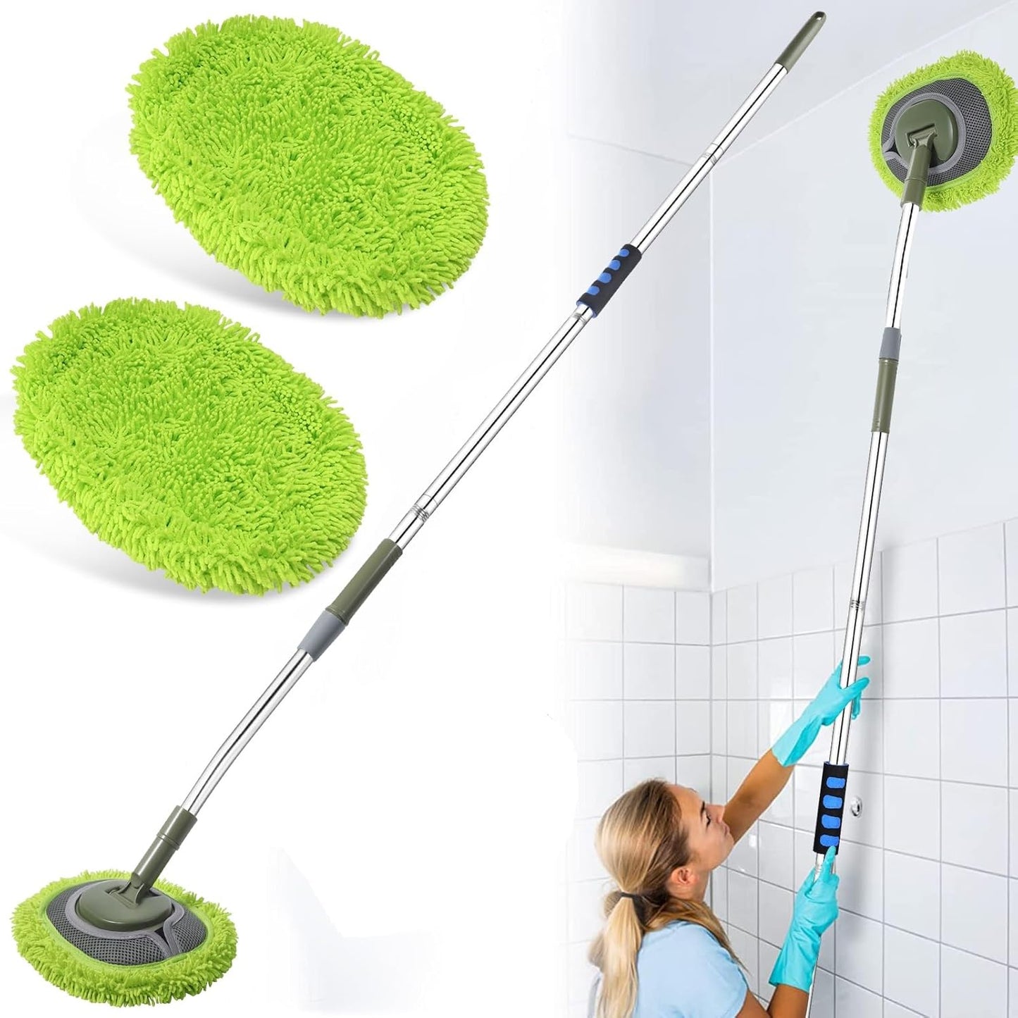 Max 66ft Wall Mop with Long Handle for Effortless Cleaning