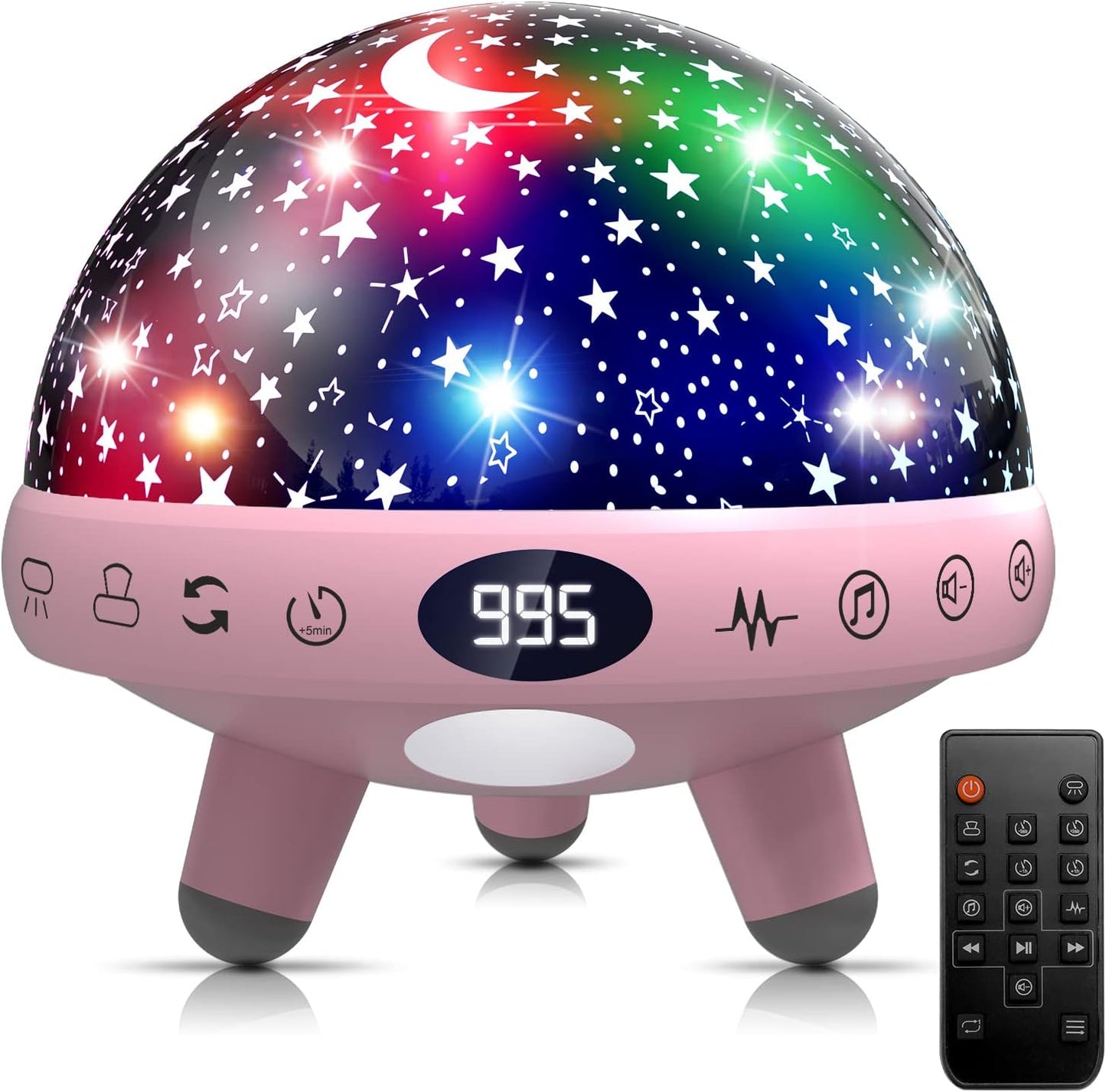 YACHANCE Star Projector & Sound Machine: Soothe Baby to Sleep