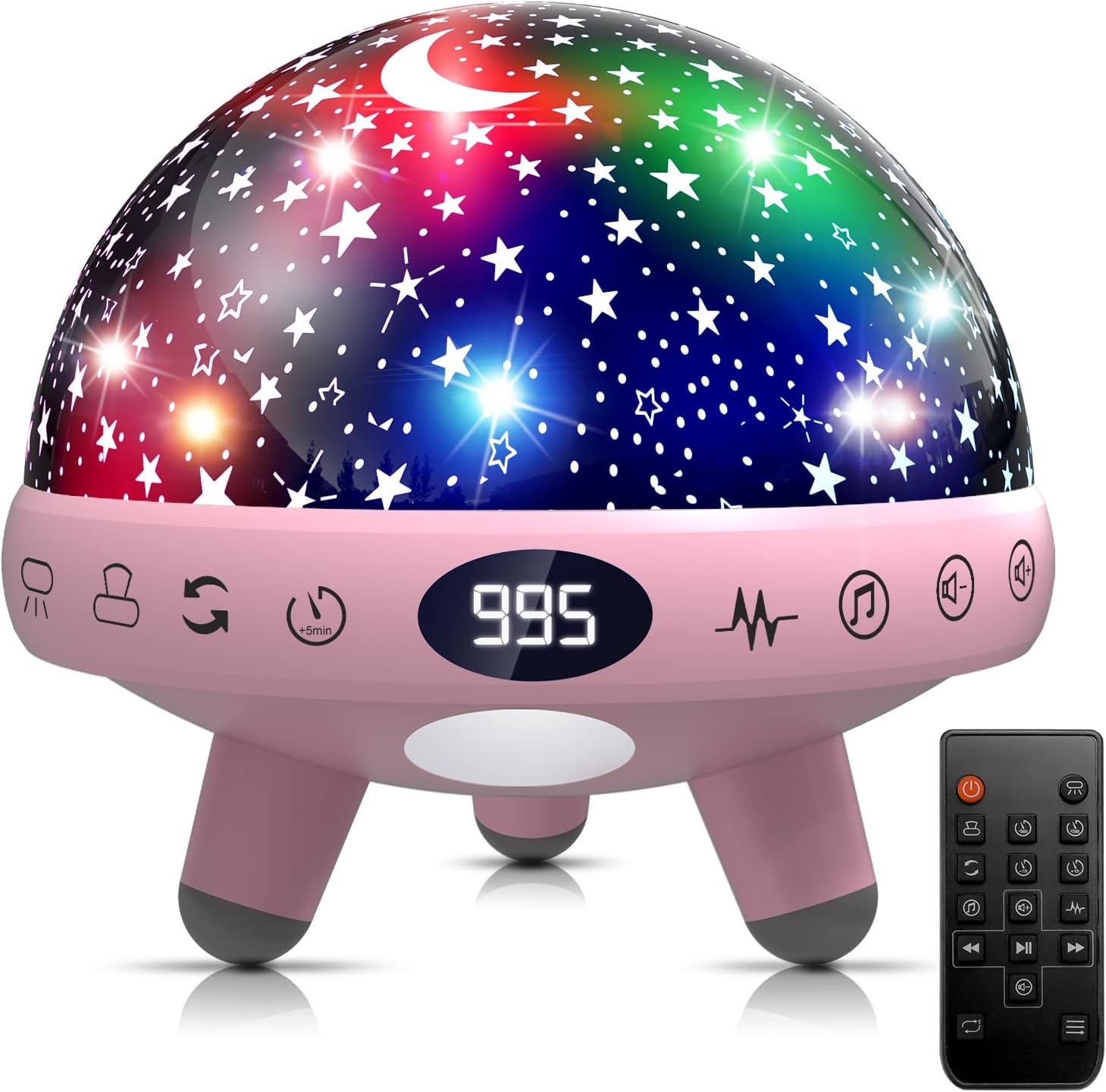 YACHANCE Star Projector & Sound Machine: Soothe Baby to Sleep