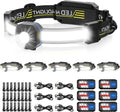 LED Headlamp 1000lumens Widebeam Headlight - Bright Rechargeable