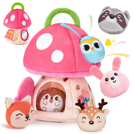 Sensory Jungle Mushroom House Toy Set