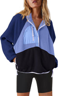 Womens Fleece Pullover Sherpa Jacket - Button Front Warm Outwear