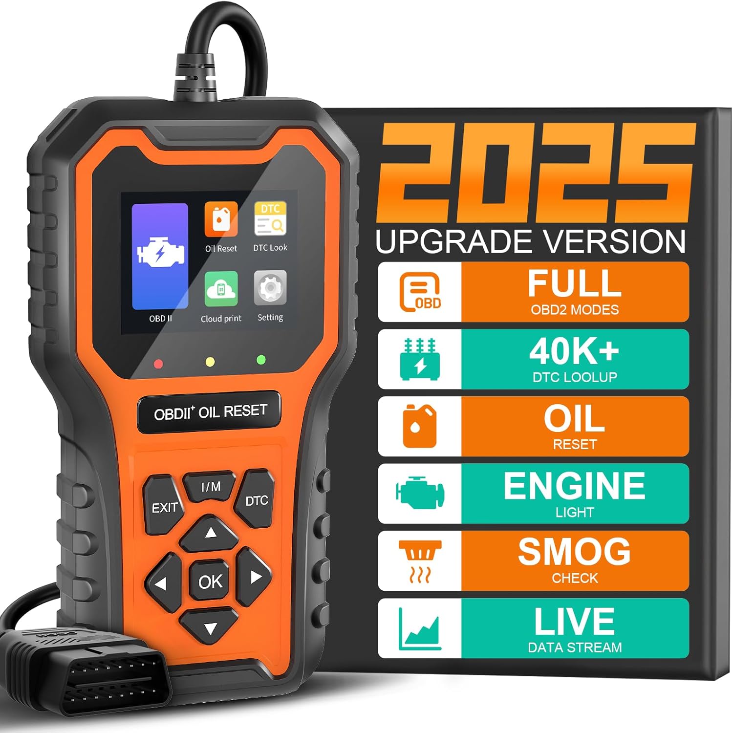 OBD2 Scanner for Check Engine Light and Oil Light Reset Tool