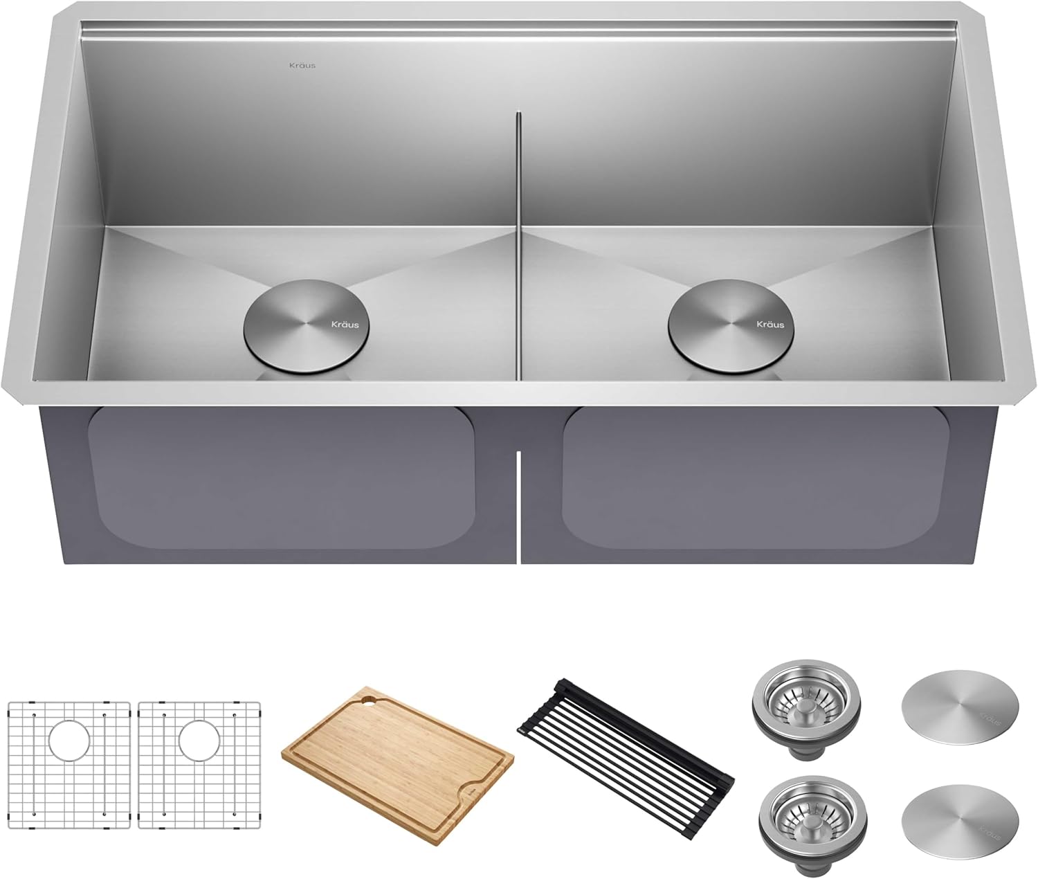KRAUS Kore 33-Inch Undermount Workstation Sink with Accessories