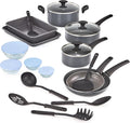 bella 21 Piece Cookware Set with Glass Lids - Complete Kitchen Kit