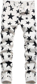 Stylish Enrica Men's Casual Jeans with Unique Print Design